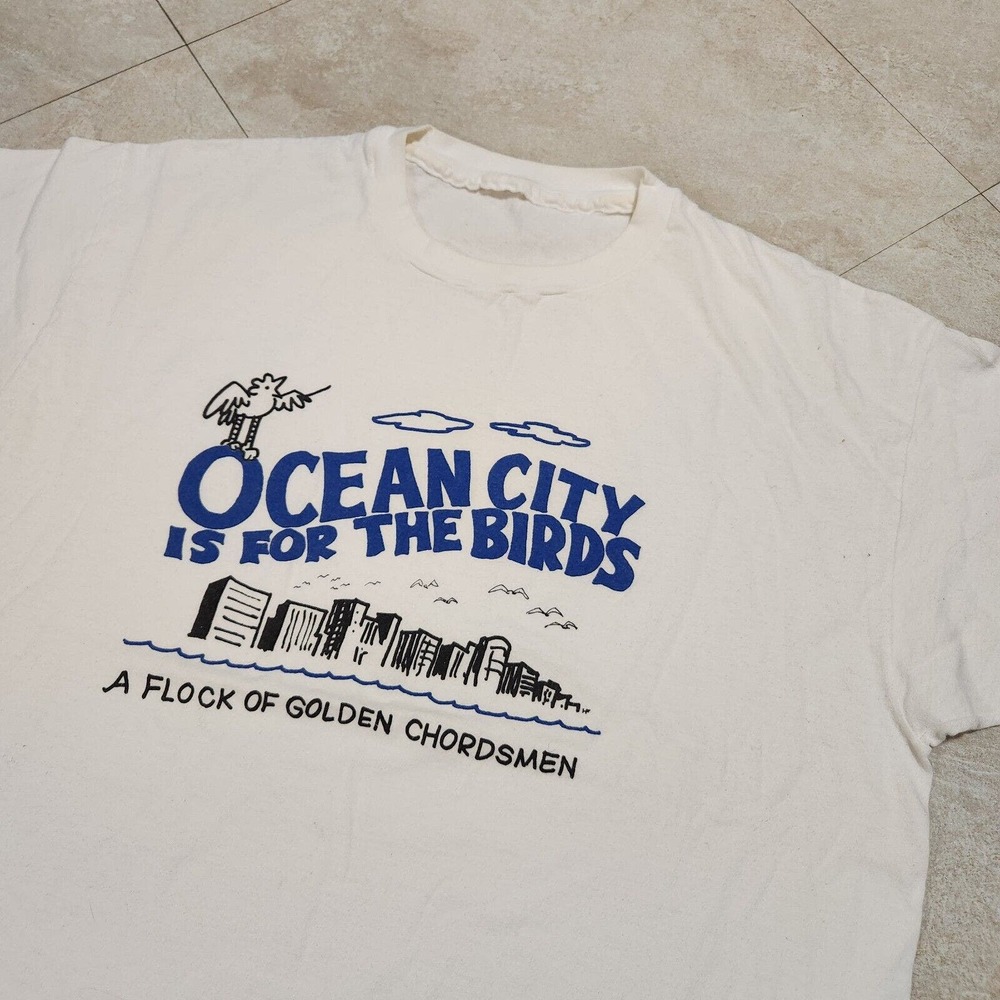 VTG 90s Ocean City Is For The Birds Mens Adult XL? Single Stitch Graphic T Shirt